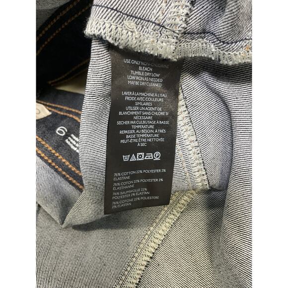 Pilcro Sculpted Denim Blue Cotton Mini Skirt Size 6 - Picture 5 of 5